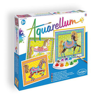 Image de AQUARELLUM "Chevaux en parade"