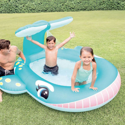 Image de Piscine fontaine balaine 201x196x91 cm