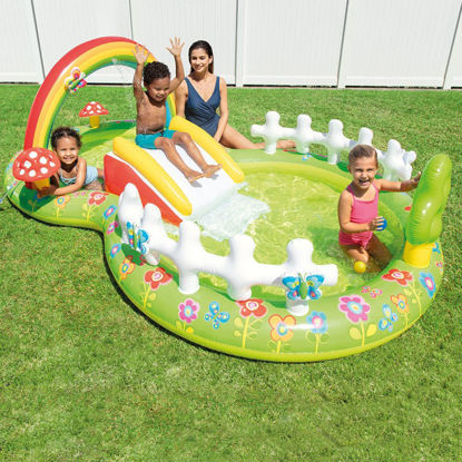 Image de AIR DE JEUX GONFLABLE AVEC PISCINE 290x180x104cm
