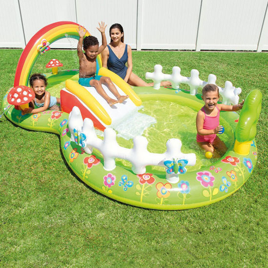 Image de AIR DE JEUX GONFLABLE AVEC PISCINE 290x180x104cm