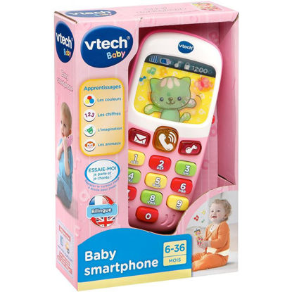 Image de Baby smartphone bilingue rose