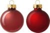 Image de 6 boules décoratives rouge