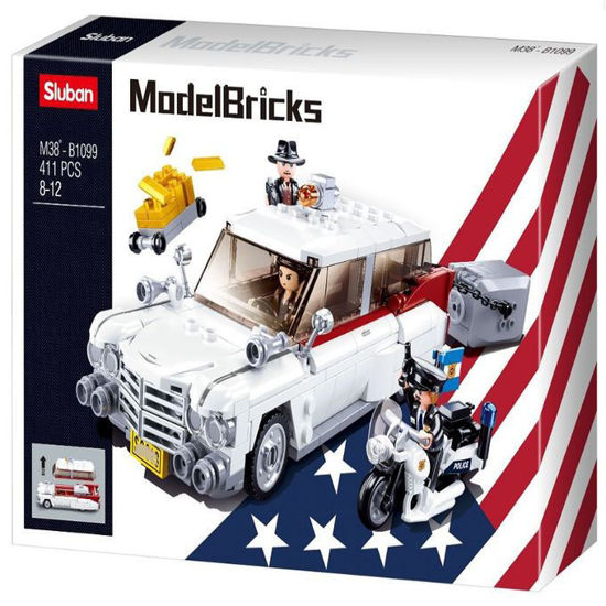 Image de Sluban Voiture de voleurs américains - M38-B1099