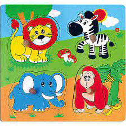 Image de FLAT PUZZLE ANIMAUX SAUVAGES
