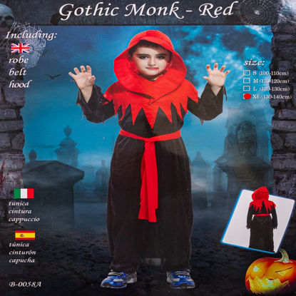 Image de Déguisement  Ghotic Monk Red
