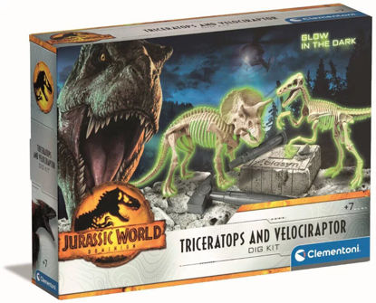 Image de SET TRICERATOPS VELOCIRAPTOR