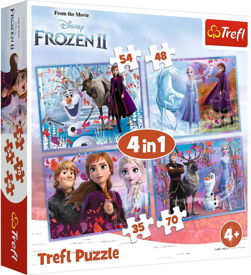 Image de Puzzles 4in1 FROZEN 2 34381