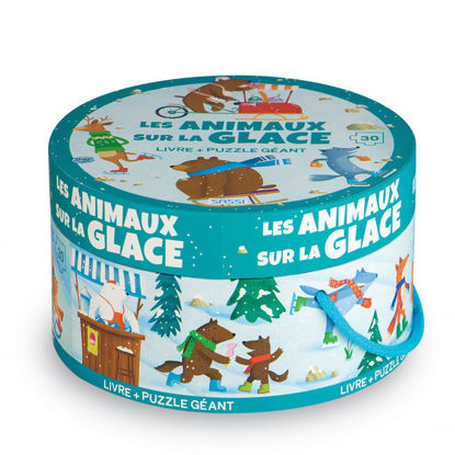 Image de Les animaux sur la glace - 1 puzzle géant + 1 livre