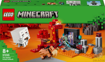 Image de LEGO MINCRAFT L'EMBUSCADE AU PORTAIL DU NETHER 21255