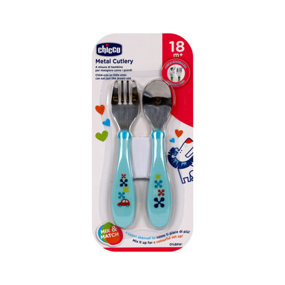 Image de CHIC COUVERTS EN METAL 18M+ BLEU
