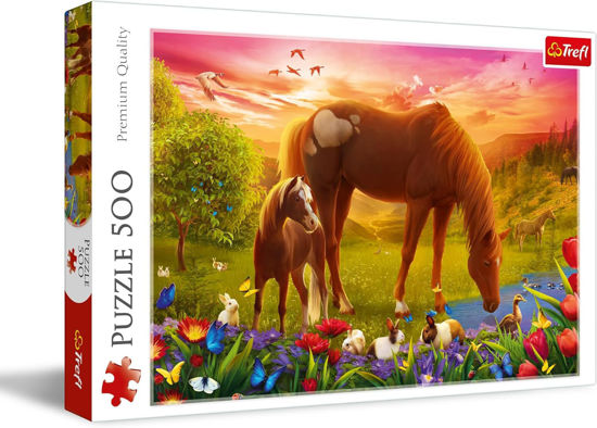 Image de PUZZLES 500 HORSES IN THE MEADOWW 37451
