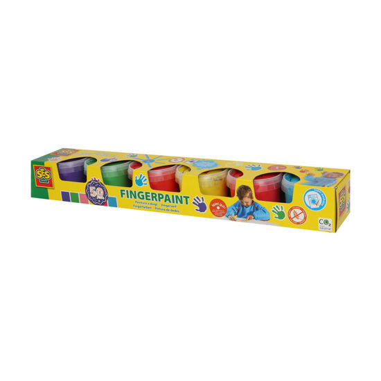 Image de PEINTURE AU DOIGT 6 COULEURS