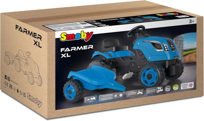 Image de Tracteur Farmer XL Bleu +Remorque 710129
