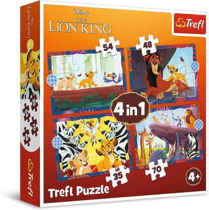 Image de PUZZLE 100 COURAGEOUS LION KING 16478
