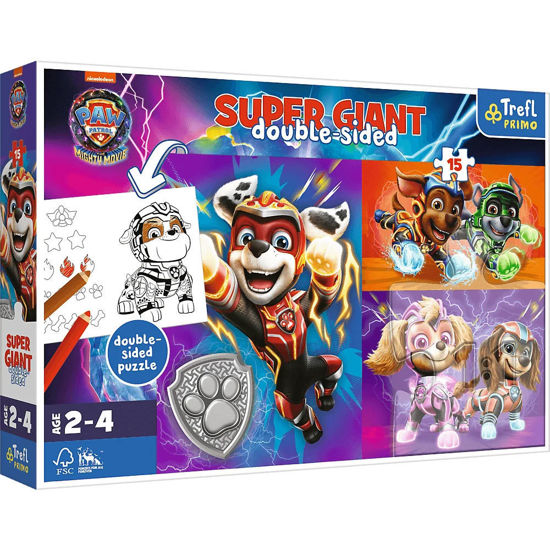 Image de Puzzles Super Giant 15 team PAW PATROL 42009