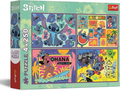 Image de PUZZLES 4 X 250 DISNEY LILO ET STITCH 13311