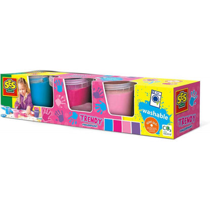 Image de PEINTURE À DOIGTS TRENDY 4 COULEURS X145ML