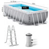 Image de PISCINE  INTEX 26784NP  Piscine hors-sol gris avec épurateur 3M X 1.75M X 80CM