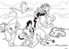 Image de PUZZLE DF SPUER MAXI 24 PCS LION KING 74105