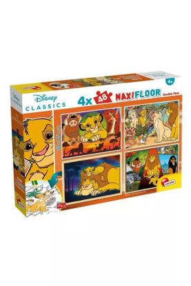 Image de PUZZLE DF MAXI FLOOR 4*48 LION KING 109753