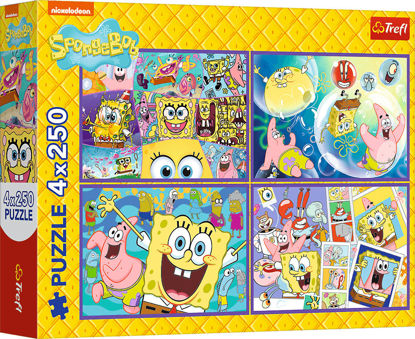 Image de PUZZLES 4X250 VIACOM SPONGEBOB 13342