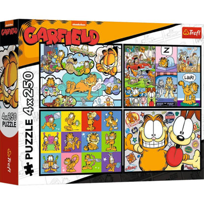 Image de PUZZLES 4X250 GARFEK DOESNT LIKE MONDAYS 13344