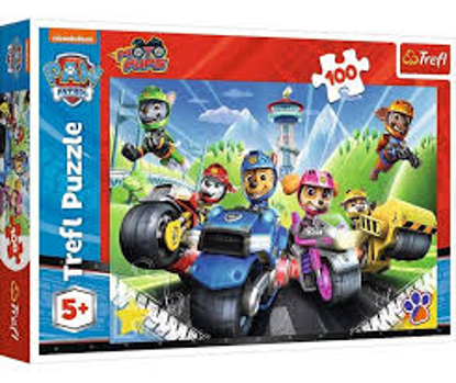 Image de Puzzles 100 Paw Patrol on motorbikes 16430