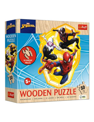 Image de Puzzles 50 Wooden Contour Puzzle Spider-Man 20280