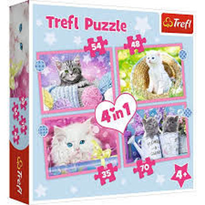 Image de Puzzles  4in1  Fun cats 34396