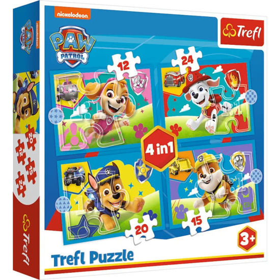 Image de puzzle 4 en 1 viacom paw patrol 34628