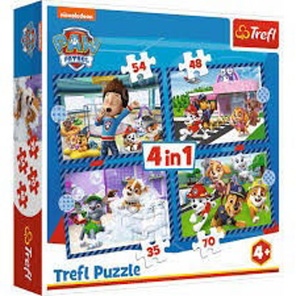 Image de puzzle 4 en 1 viacom paw patrol 34650