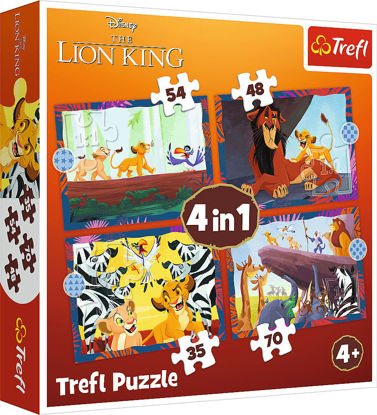 Image de PUZZLES 4IN1 disney lion king 34653