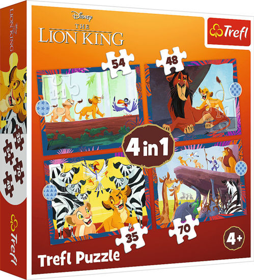 Image de PUZZLES 4IN1 disney lion king 34653