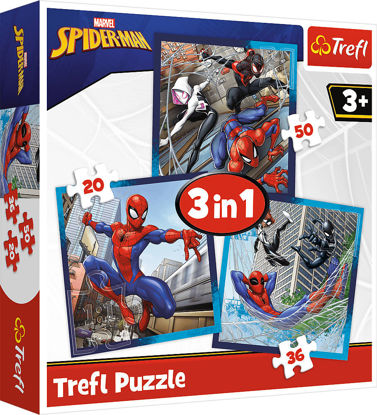 Image de PUZZLE 3 IN 1 MARVEL SPIDERMAN 34874