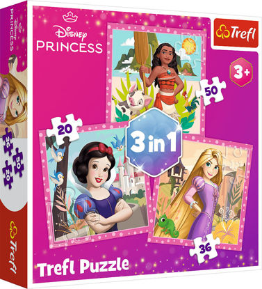 Image de PUZZLE 3 IN 1 DISNEY PRINCESS 34875