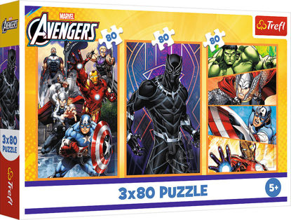 Image de PUZZLE 3 X80 MARVEL THE AVENGERS 34883