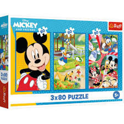 Image de PUZZLE 3X80 DISNEY MICKEY MOUSE AND FRIENDS 34887