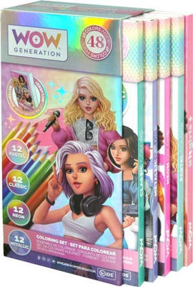 Image de COFFRET 48 CRAYONS DE COULEUR AVEC CARNET