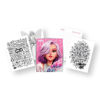 Image de CARNET DE COLORIAGE AVEC 8 STYLOS GEL MÉTALLIQUES