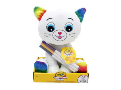 Image de crayola color me plush - cat (with coloured patterns )