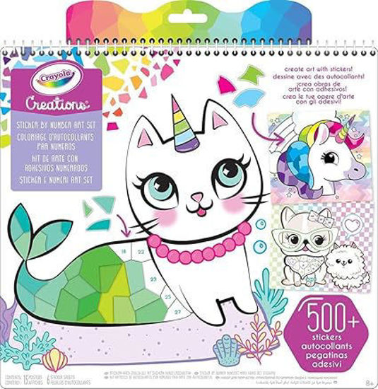 Image de CRAYOLA CREATIONS STICKER BY NUMBER ART SET 2022 REFRESH