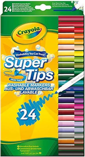 Image de supertips washable markers 24ct