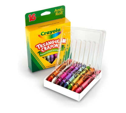 Image de mk washable trianguiar crayons 16 ct