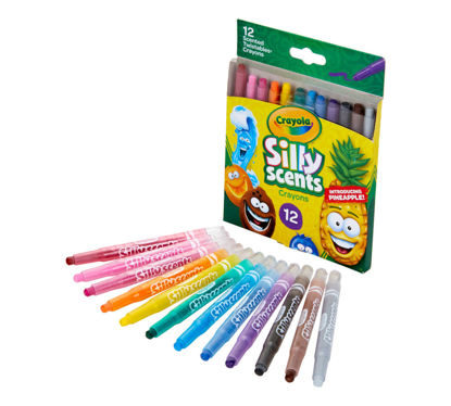 Image de crayola silly scents scented twistable crayons 12ct