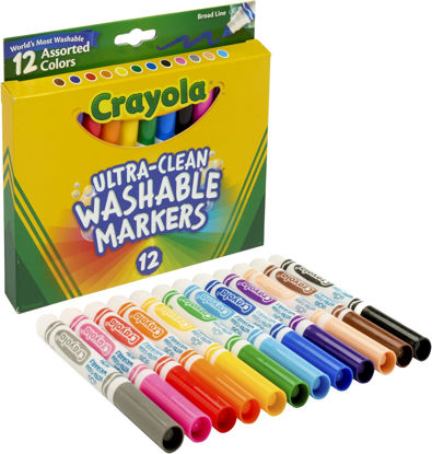 Image de washable markers broadline 12ct