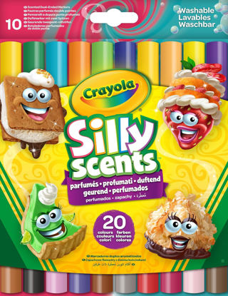 Image de crayola silly scents double tip broad line markers 10ct*2tips