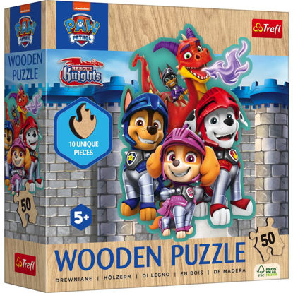 Image de PUZZLES 50 WOODEN CONTOUR PAW PATROL 20277