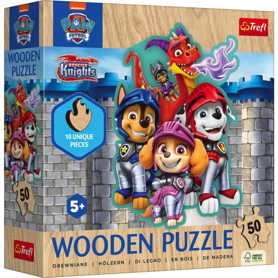 Image de PUZZLES 50 WOODEN CONTOUR PAW PATROL 20277