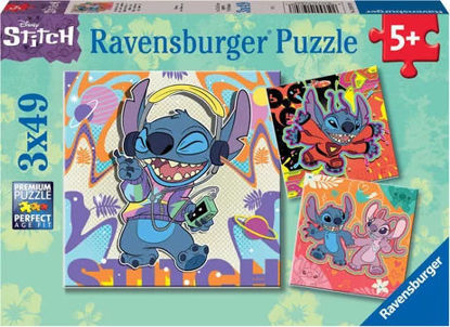 Image de PUZZLE 3*49 DISNEY STITCH 12001070