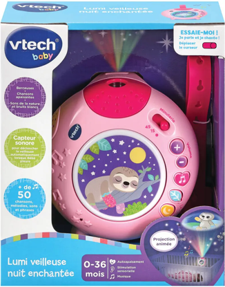 Image de Lumi Veilleuse Nuit Enchantée rose 540355